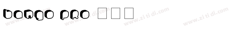 BANGO PRO字体转换